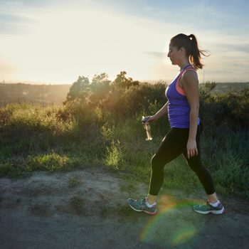 woman on a walk for daily exercise