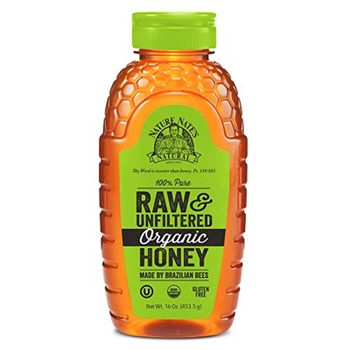 Nature Nate’s 100% Pure Raw & Unfiltered Organic Honey; Product of Brazil and Uruguay; Packaged in 16-oz. Squeeze Bottle; Enjoy Honey’s Balanced Flavor and Wholesome Benefits, Just as Nature Intended