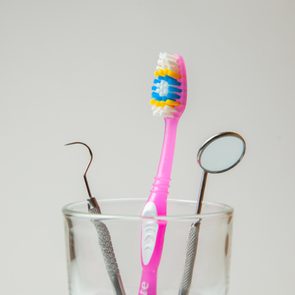 toothbrush holder dental tools